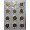 Image 4 : Plastic page of USA- las vegas casino tokens- 12 tokens- mixed casino coins