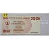Image 1 : Zimbabwe- $200,000 bill
