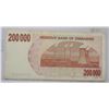 Image 2 : Zimbabwe- $200,000 bill