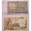 Image 2 : 2- 1927 france bills- ten frances bill & 1935 fifty frances bill