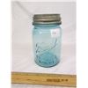 Image 1 : Ball Mason Jar Very Blue 5 and ½  inches Tall