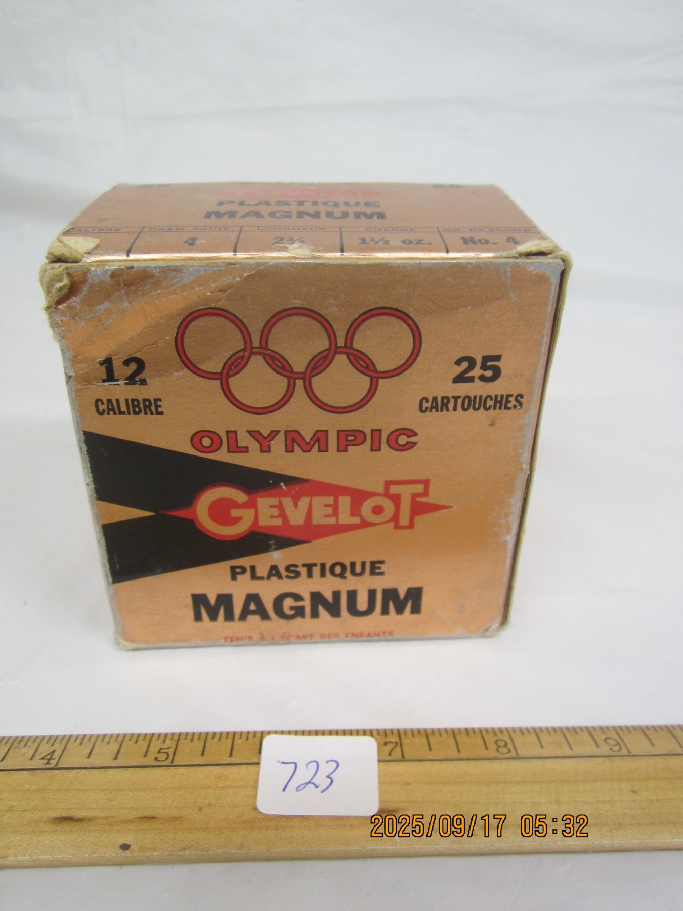 Box of Gevelot Shot Gun Shells Missing 2 Shells - Schmalz Auctions