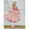 Image 1 : Vintage Figurine of a Lady in a Pink Dress Jamar Mallony Studio 1964 10 and ½ inches Tall Large Figu