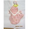 Image 4 : Vintage Figurine of a Lady in a Pink Dress Jamar Mallony Studio 1964 10 and ½ inches Tall Large Figu