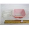 Image 2 : Red Pyrex Refrigerator  Dish with Lid