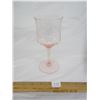 Image 1 : Antique Pink Depression Glass Wine Glass