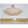 Image 1 : Pink Depression Glass Dish with Lid