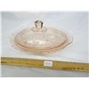 Image 3 : Pink Depression Glass Dish with Lid