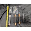 Image 2 : Lot of Garden Tools (Lawn Edger, Garden Spades, and garden Rakes)
