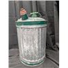 Image 1 : Vintage Galvanized Gas Can Green Top