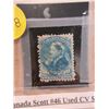 Image 2 : Canada scott #46 used CV$115