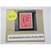 Image 1 : Newfoundland stamp 2 cents mint