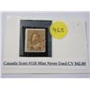 Image 1 : Canada scott #118 mint never used CV$42