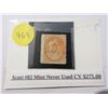 Image 1 : Scott #82 mint never used CV$275