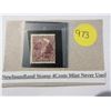 Image 1 : Newfoundland stamp 4 cents mint never used