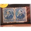 Image 2 : Canada bill stamp 50 cents pair used