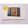 Image 1 : Canada bill stamp 1 cent mint never used
