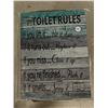 Image 1 : New "Toilet Rules" Wall Hanging