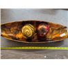 Image 1 : Décor Art Ceramic Swirl Bowl with 2 Balls