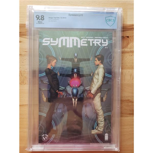 CBCS grade 9.8 white Symmetry Plus readers copy #1comic