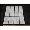 Image 2 : (12) Collection of Norman Rockwell Four Seasons miniature collector plates by Fairmont