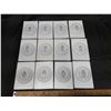 Image 2 : (12) Collection of Norman Rockwell Four Seasons miniature collector plates by Fairmont
