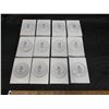 Image 2 : (12) Collection of Norman Rockwell Four Seasons miniature collector plates by Fairmont