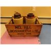 Image 1 : Mel Hill Beverage Co LTD wooden box and 2 Crockery Jar (1 with lid).