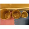 Image 2 : 3, 2, and 1 Gallon Medalta Potteries Crocks (3 gallon has a minor vertical crack)