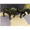 Image 1 : Very rare Clydesdale Blue Mountain Pottery pair (one with a leg crack)