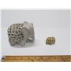 Image 1 : Collection of two hand-carved soapstone elephant figurines