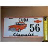 Image 2 : Vintage Painted Cuba 56 License Plate