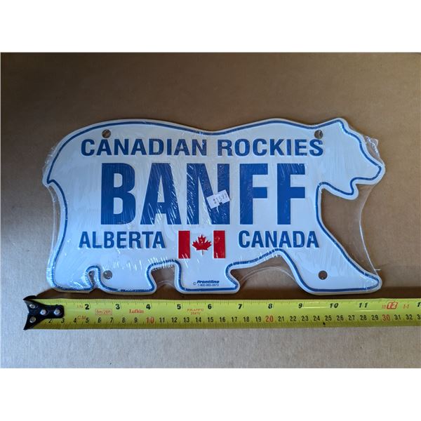 Canadian Rockies Banff Alberta Plate New in Seal