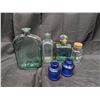 Image 1 : Lot of Vintage Green Bottles Green Bottles w/ Corks