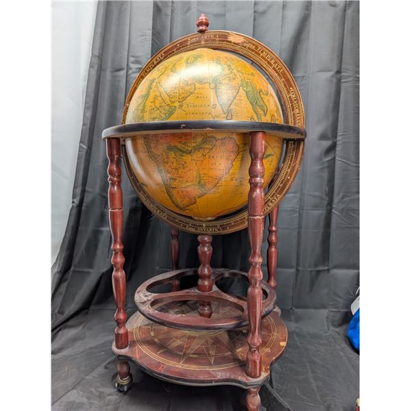 Vintage Globe Bar 36" H