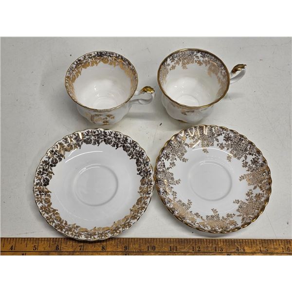 Royal Abert - Gold and White China - 1 "Mother"