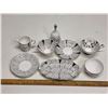 Image 1 : Queen Anne "Silver Lace" - 7 pieces + bell
