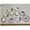 Image 1 : Purple Violet Pattern China - 1 "Grandmother" - 10 pieces