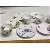 Image 2 : Purple Violet Pattern China - 1 "Grandmother" - 10 pieces