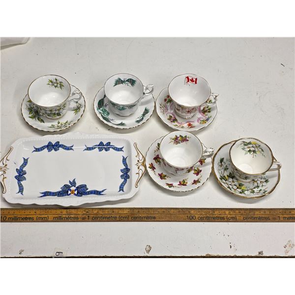 Royal Albert "Canada" Patterns - "From Sea to Sea", "Our Emblems Dear", "Cape Breton Island", Servin