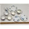 Image 1 : Royal Albert "July - Forget Me Not" - 7 pieces + 2 Windsor "Forget Me Not" Pattern