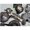 Image 4 : Silver Plate items - 14 pieces + book