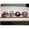 Image 1 : 4 Hand Painted Teacups Japan