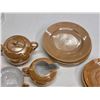 Image 3 : 15 Pieces Peach "Lusterware" Japan