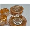 Image 3 : 14 Pieces Peach "Lusterware" Fire King