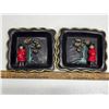 Image 1 : 2 Vintage Oriental "Chalkware" Wall Art