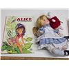 Image 2 : Alice in Wonderland Doll, Book Printed In the Netherlands and VHS
