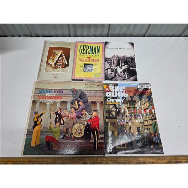 German Record and Books - 5 pieces