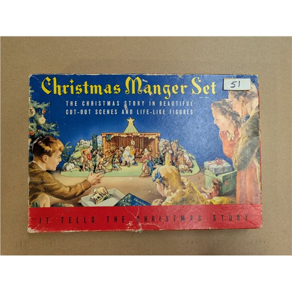 Christmas manager set (Vintage) w/ Original Box