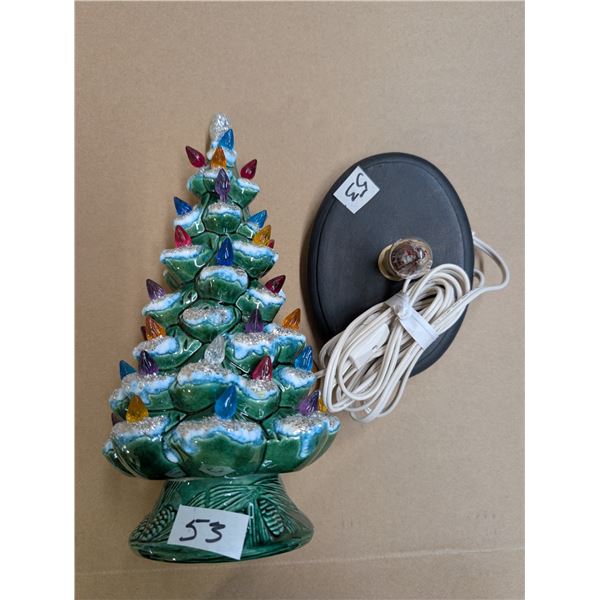 Vintage Arneis 1973 Porcelain Light up Christmas Tree (works)